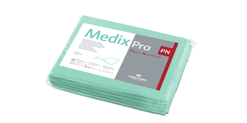Prześcieradło medyczne bibułowo-włókninowe MedixPro 77x210 cm | WEBER&WEBER, MedixPro
