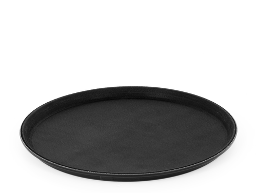 Taca kelnerska, okrągła o średnicy 355 mm, antypoślizgowa , czarna | TECHNICA, Silver Line