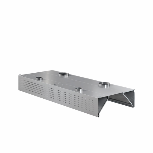 Okap przyścienny indukcyjno-kompensacyjny ze stali nierdzewnej, 3000x1100x450 mm, Eco Line | EDENOX, WEHIC-3011/2