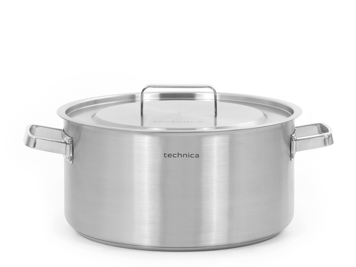 Garnek niski 18,3 l o średnicy 360 mm z pokrywką ze stali nierdzewnej | TECHNICA, Platinum Line