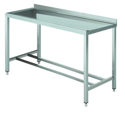 Stół wyładowczy na 2 nogach z podłączeniem zmywarki z lewej strony ze stali nierdzewnej, 1400x700x850 mm, Eco Line | EDENOX, DTL-147 4L MB