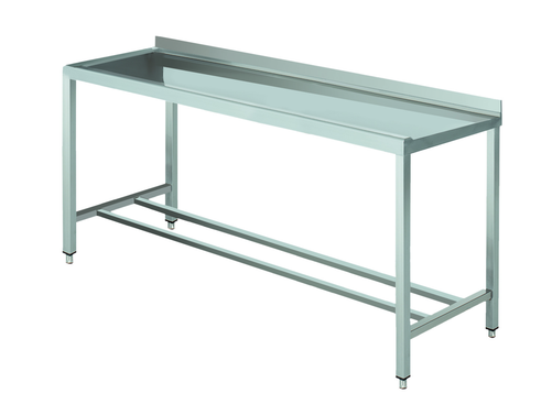 Stół wyładowczy na 2 nogach z podłączeniem zmywarki z lewej strony ze stali nierdzewnej, 1800x700x850 mm, Eco Line | EDENOX, DTL-187 4L MB