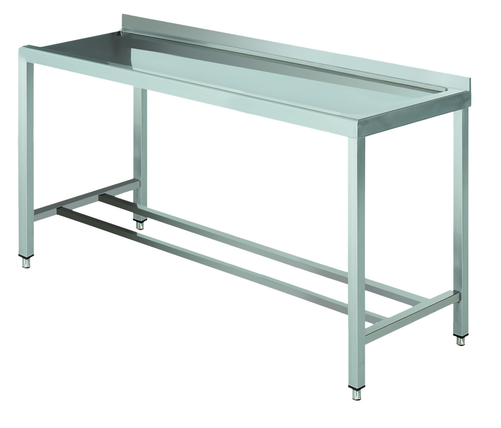 Stół wyładowczy na 2 nogach z podłączeniem zmywarki z prawej strony ze stali nierdzewnej, 1600x700x850 mm, Eco Line | EDENOX, DTR-167 4L MB