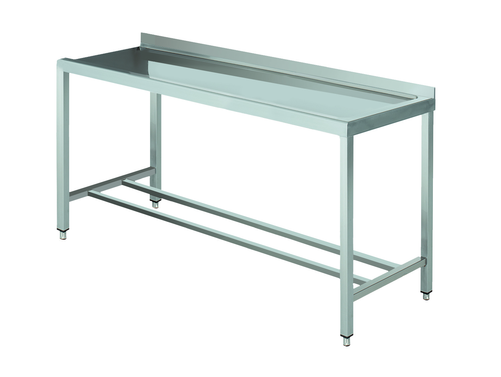 Stół wyładowczy na 2 nogach z podłączeniem zmywarki z prawej strony ze stali nierdzewnej, 1700x700x850 mm, Eco Line | EDENOX, DTR-177 4L MB