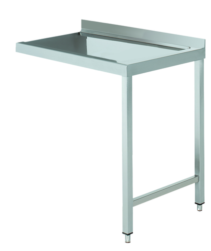 Stół wyładowczy na 2 nogach z podłączeniem zmywarki z prawej strony ze stali nierdzewnej, 900x700x850 mm, Eco Line | EDENOX, DTWR-97 2L