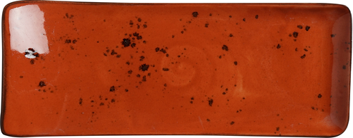 Talerz serwingowy 215x120 mm, pomarańczowy | FINE DINE, Dahlia