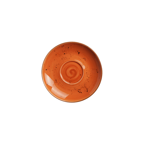 Spodek do cappucino 160 mm, pomarańczowy | FINE DINE, Dahlia