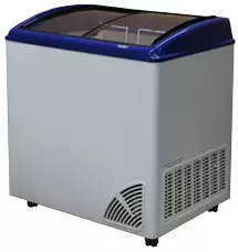 Witryna mroźnicza skrzyniowa z szybą wypukłą ze wskaźnikiem temperatury i elektronicznym sterownikiem, 173 l, 810x643x925 mm | BYFAL, ARO-206/2