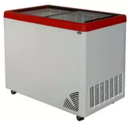 Witryna mroźnicza skrzyniowa z szybą płaską ze wskaźnikiem temperatury i elektronicznym sterownikiem, 245 l, 1041x643x875 mm | BYFAL, ARO-301/2