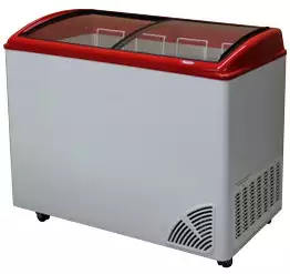 Witryna mroźnicza skrzyniowa z szybą wypukłą ze wskaźnikiem temperatury i elektronicznym sterownikiem, 245 l, 1041x643x925 mm | BYFAL, ARO-306/2