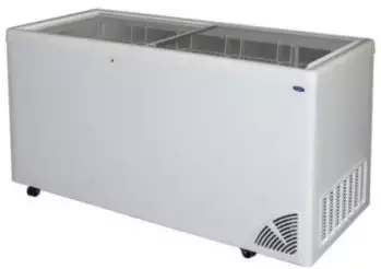 Witryna mroźnicza skrzyniowa z szybą płaską ze wskaźnikiem temperatury i elektronicznym sterownikiem, 497 l, 1572x683x870 mm | BYFAL, ARO 601/2