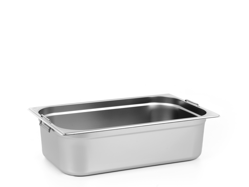 Pojemnik GN 1/1 150 mm z uchwytami ze stali nierdzewnej | TECHNICA, Cold Line