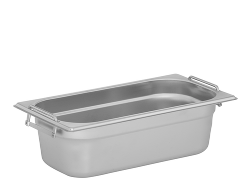 Pojemnik GN 1/3 100 mm z uchwytami ze stali nierdzewnej | TECHNICA, Cold Line