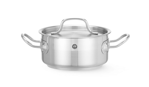 Garnek niski z pokrywką o średnicy 160 mm, 1,5 l | HENDI, Profi Line