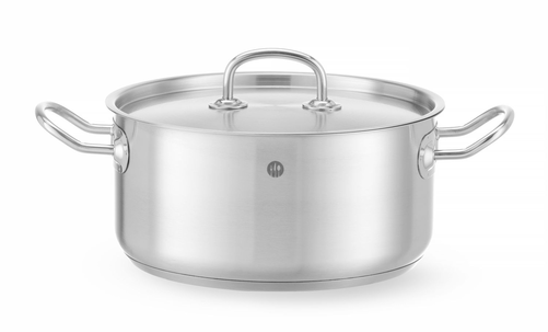 Garnek niski z pokrywką o średnicy 240 mm, 5 l | HENDI, Kitchen Line
