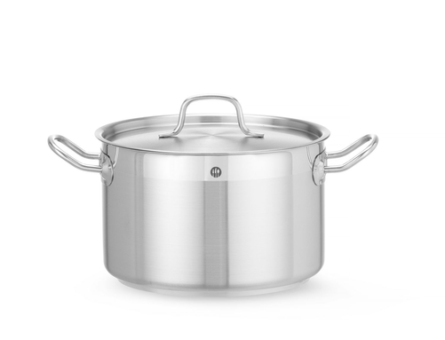 Garnek średni z pokrywką o średnicy 240 mm, 7 l | HENDI, Profi Line