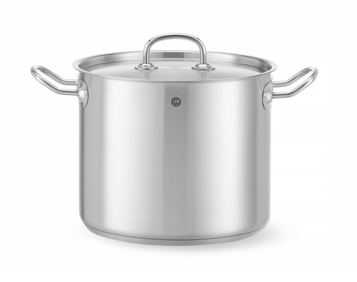 Garnek wysoki z pokrywką o średnicy 240 mm, 9 l | HENDI, Kitchen Line