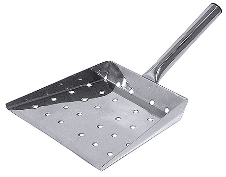 Szufla nierdzewna do frytek, perforowana 155 mm | CONTACTO, 280/340