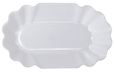Naczynie z polipropylenu na frytki 195x115x35 mm, białe | CONTACTO, 6622/200