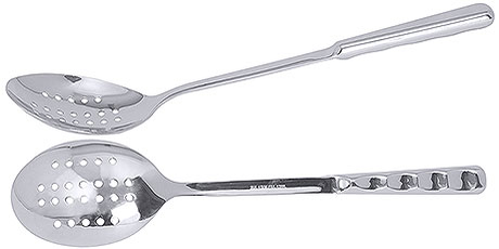 Łyżka perforowana do sałatek ze stali nierdzewnej, o długości 320 mm | CONTACTO, 7788/320