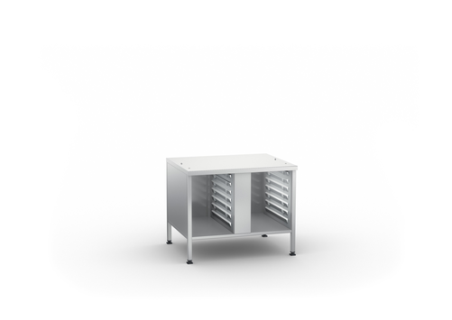 Podstawa III otwarta z jednej strony, ze ściankami bocznymi, ścianką tylną i blatem, 703x860x699 mm | RATIONAL, iCombi typ 6-1/1, 10-1/1