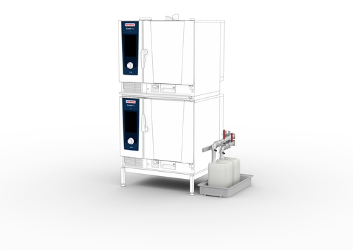 Zestaw zintegrowanego odpływu tłuszczu do ustawiania na podstawie I Combi-Duo | RATIONAL, Combi-Duo