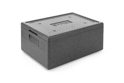 Pojemnik termoizolacyjny z piocelanu 40 l, 600x400x283 mm, czarny | HENDI, 707746