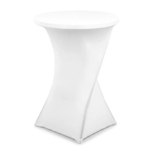 Biały pokrowiec na stół koktajlowy | TECHNICA, Banquet Line