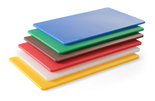 Deska do krojenia HACCP GN 1/1, 530x325x10 mm, 6 szt. | HENDI, 826676