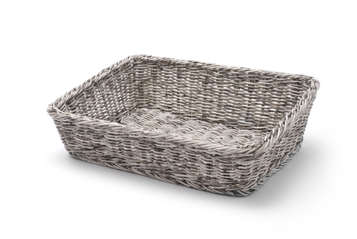 Kosz skośny prostokątny 400x300x120 mm, szary | HENDI, 426661