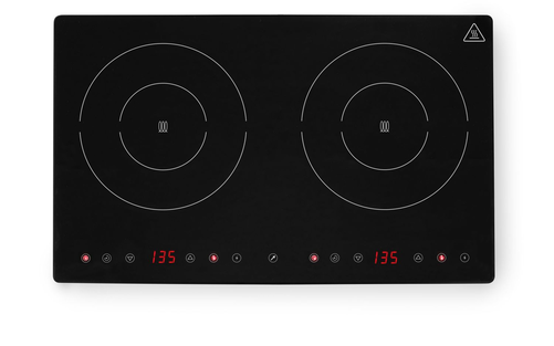 Kuchenka indukcyjna podwójna 3,5 kW, 608x370x61 mm, czarna | HENDI, 239414