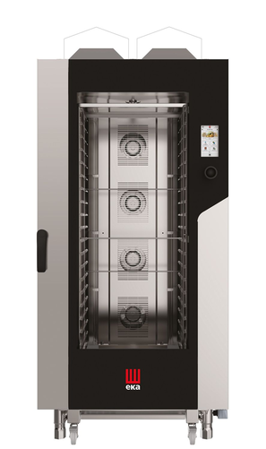 Piec konwekcyjno - parowy, gazowy, 20xGN 1/1, 30 kW, G20, 930×1162×1954 mm, inox | EKA, Millennial Touch Screen