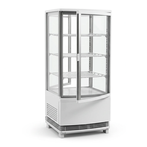 Witryna chłodnicza nastawna biała z oświetleniem LED, 86 l, 425x429x980 mm | TECHNICA, Cold Line