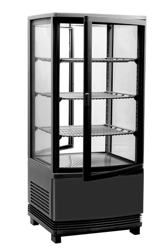 Witryna chłodnicza nastawna czarna 86 l, 425x429x980 mm | TECHNICA, Cold Line
