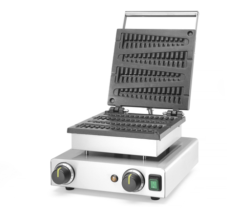 Gofrownica na 4 gofry, 1.75 kW, 230 V, 305x410x240 mm, inox | HENDI, 212165