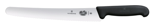 Nóż cukierniczy ząbkowany, ostrze 260 mm, inox, czarny | VICTORINOX, 5.2933.26