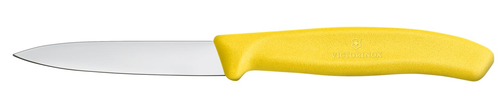 Nóż do jarzyn, gładki, ostrze 80 mm, żółty | VICTORINOX, 6.7606.L118