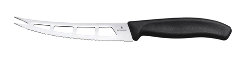 Nóż do masła i sera, ostrze 130 mm, inox, czarny | VICTORINOX, 6.7863.13B