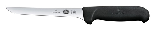 Nóż do trybowania, ostrze 150 mm, inox, czarny | VICTORINOX, 5.6303.15