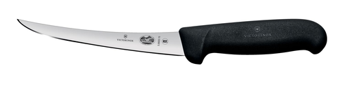 Nóż do trybowania, wąskie ostrze 150 mm, inox, czarny | VICTORINOX, 5.6603.15