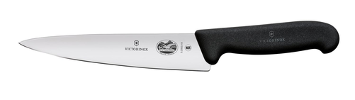 Nóż kuchenny, szerokie ostrze 190 mm, inox, czarny | VICTORINOX, 5.2003.19