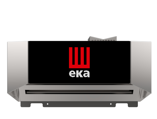 Okap kondensacyjny do pieców, 0,6 kW, 500x942x308 mm, inox, czarny | EKA, MKKC610C