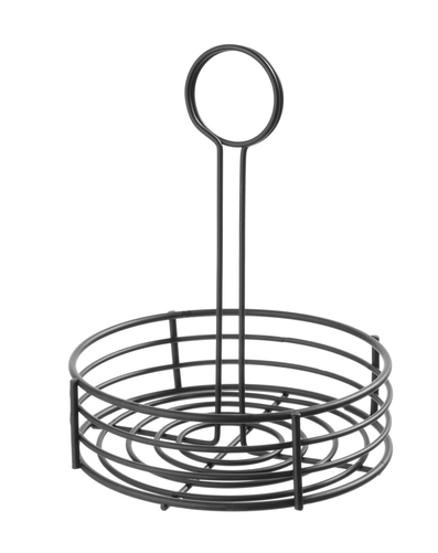 Organizer na przyprawniki okrągły 165 mm, czarny | HENDI, 425787