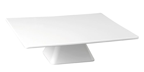 Patera na ciasto z melaminy 310x310x80 mm, biała | HENDI, 566589