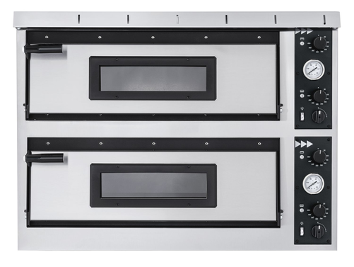 Piec do pizzy, 8xpizza 350 mm, 12 kW, 1000x844x745 mm, inox, czarny | PRISMAFOOD, 226759