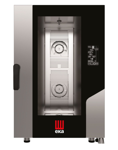 Piec konwekcyjno - parowy, elektryczny, 11xGN 1/1, 15.5 kW, 400V, 730x785x1130 mm, inox | EKA, Millennial Black Mask