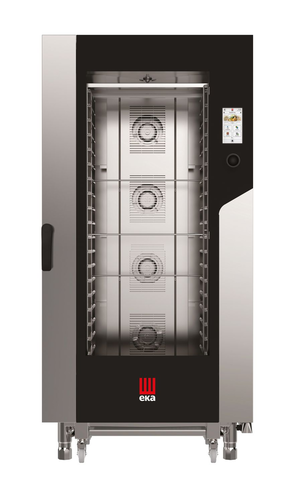 Piec konwekcyjno - parowy, elektryczny, 20xGN1/1, 31 kW, 400V, 930x970x1900 mm, inox | EKA, Millennial Touch Screen
