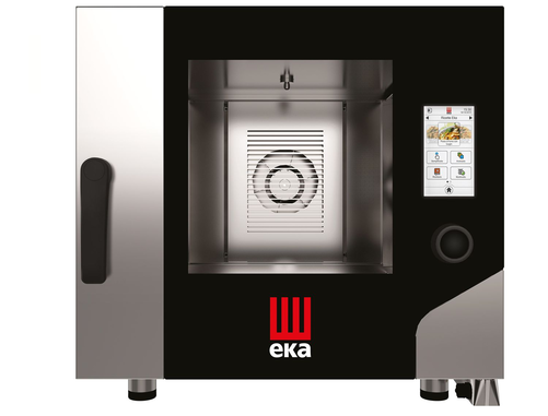 Piec konwekcyjno - parowy, elektryczny, 5xGN1/1, 7.8 kW, 400V, 730x784x700 mm, czarny | EKA, Millennial Touch Screen