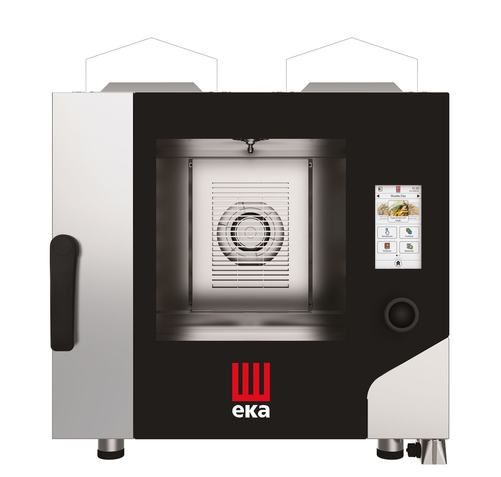 Piec konwekcyjno - parowy, gazowy, 5xGN 1/1, 9.3 kW, G20, 730×850×800 mm, inox | EKA, Millennial Touch Screen