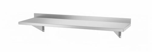 Półka wisząca na konsolach, z dwiema konsolami, 1000x300x250 mm, inox | HENDI, 816493